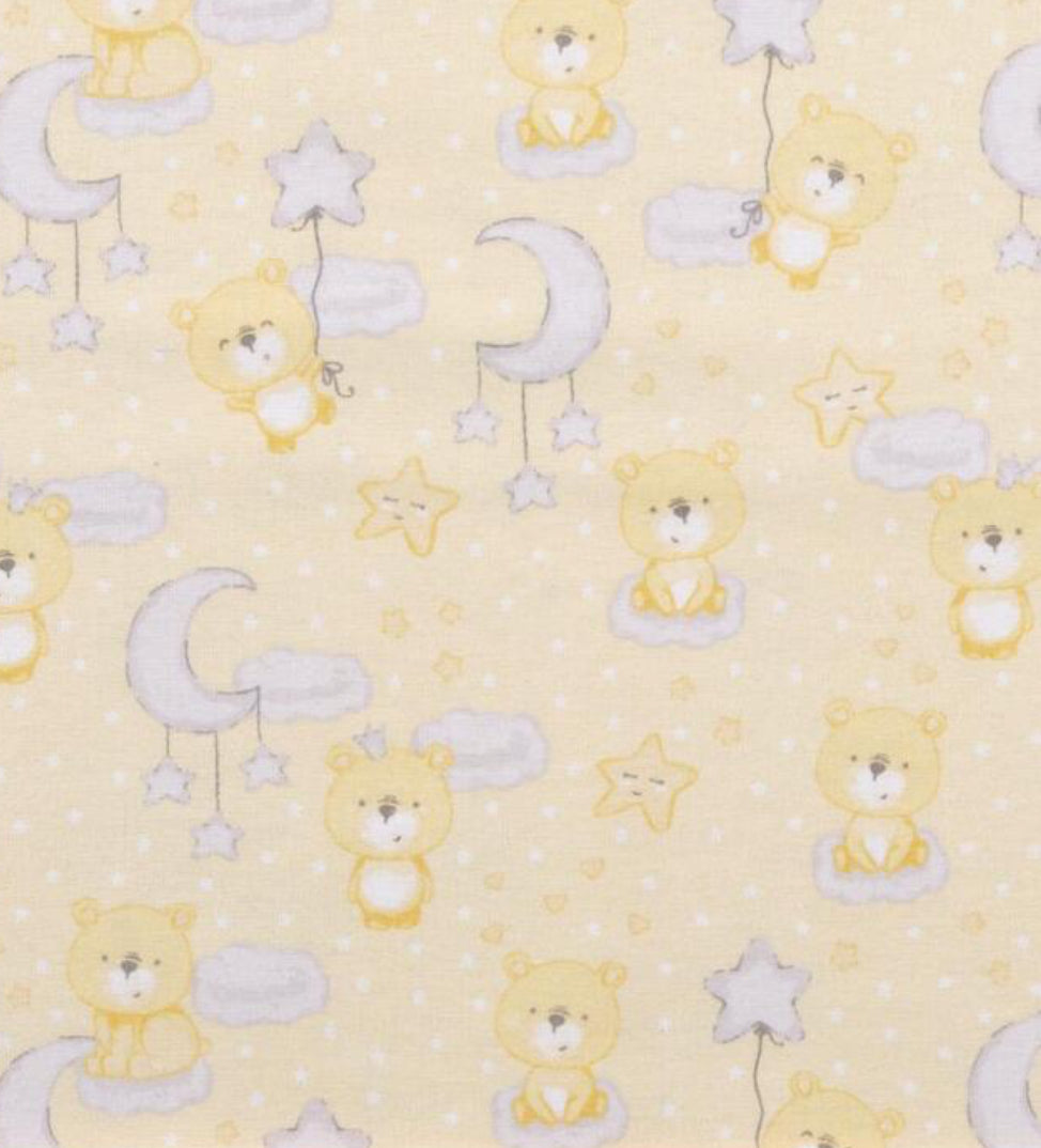 Teddy bear flannelette - Boomerang Pillow Case