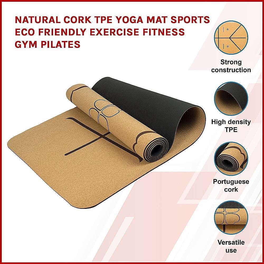 Natural Cork Yoga Mat Eco Friendly