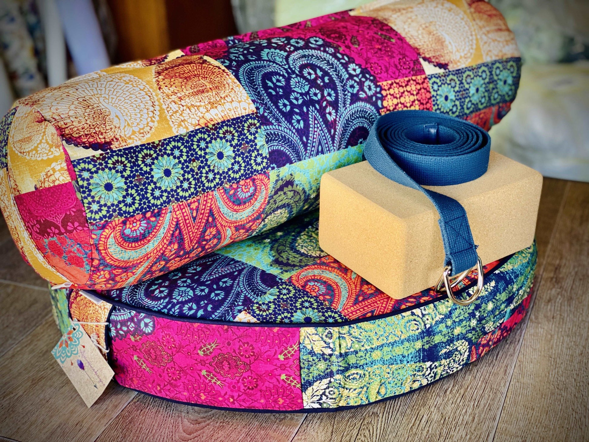 Yoga Bolster -  Complete with zippered insert so you can control your level of comfort!
