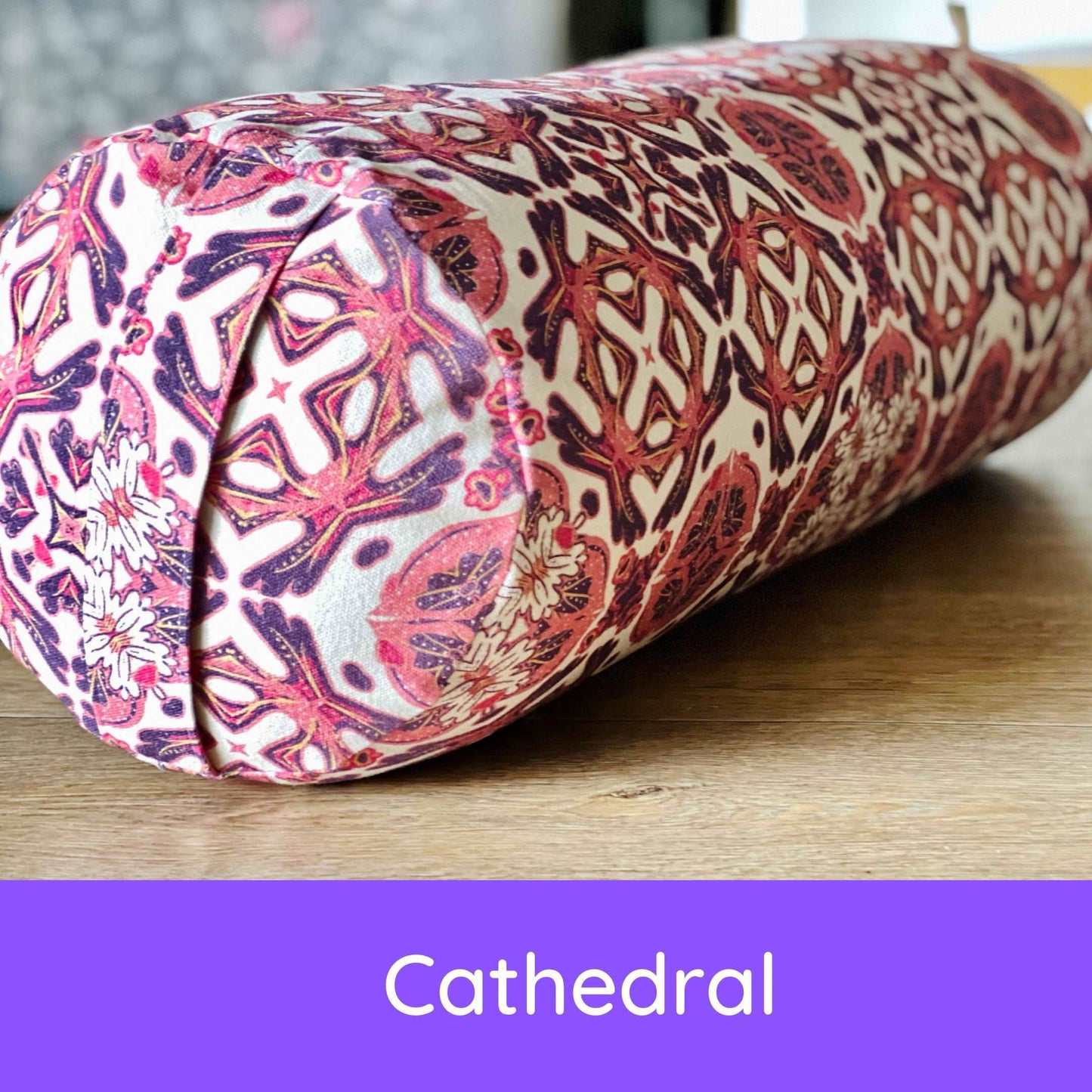 Yoga Bolster - Complete with zippered insert so you can control your level of comfort! Yoga Bolster Assassinsdesigns Cathedral Complete ( filled insert and Cover )