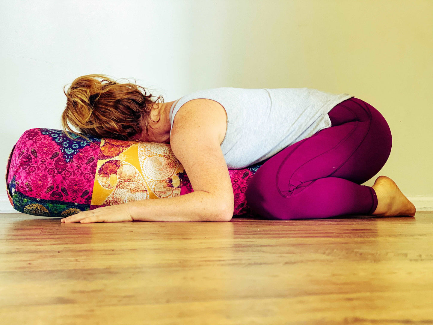 Yoga Bolster - Complete with zippered insert so you can control your level of comfort!