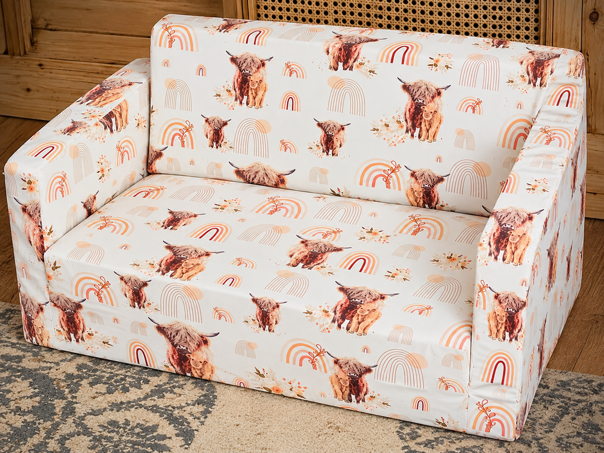 Highland cow  - Kids Fold-Out Sofa