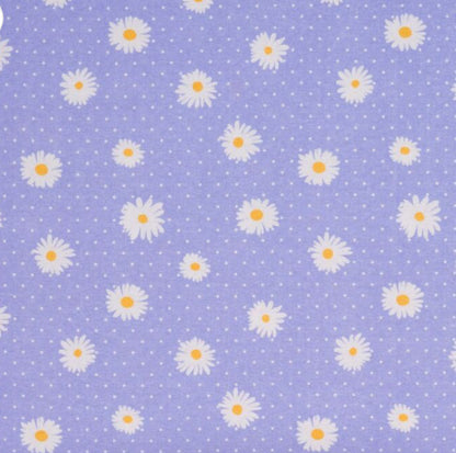Flannelette purple daisy - Boomerang Pillow Case