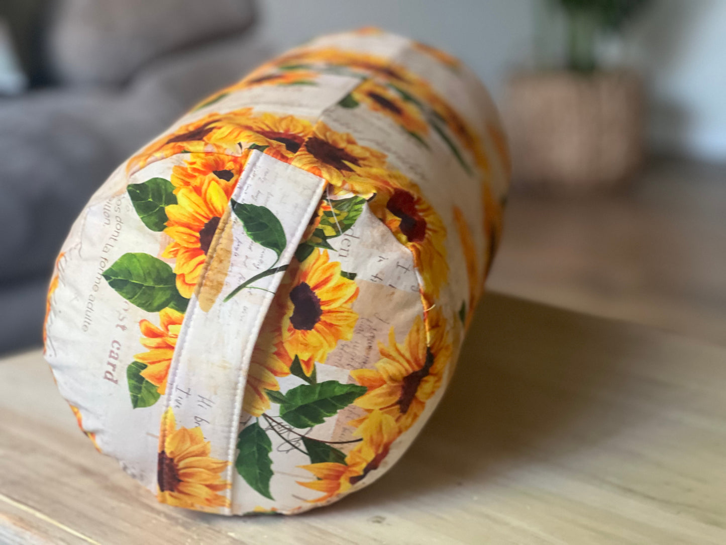 Yoga Bolster - sunflower soft cotton