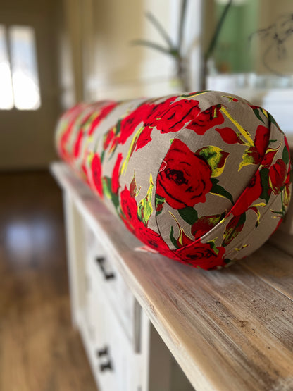 Yoga Bolster - 65 roses