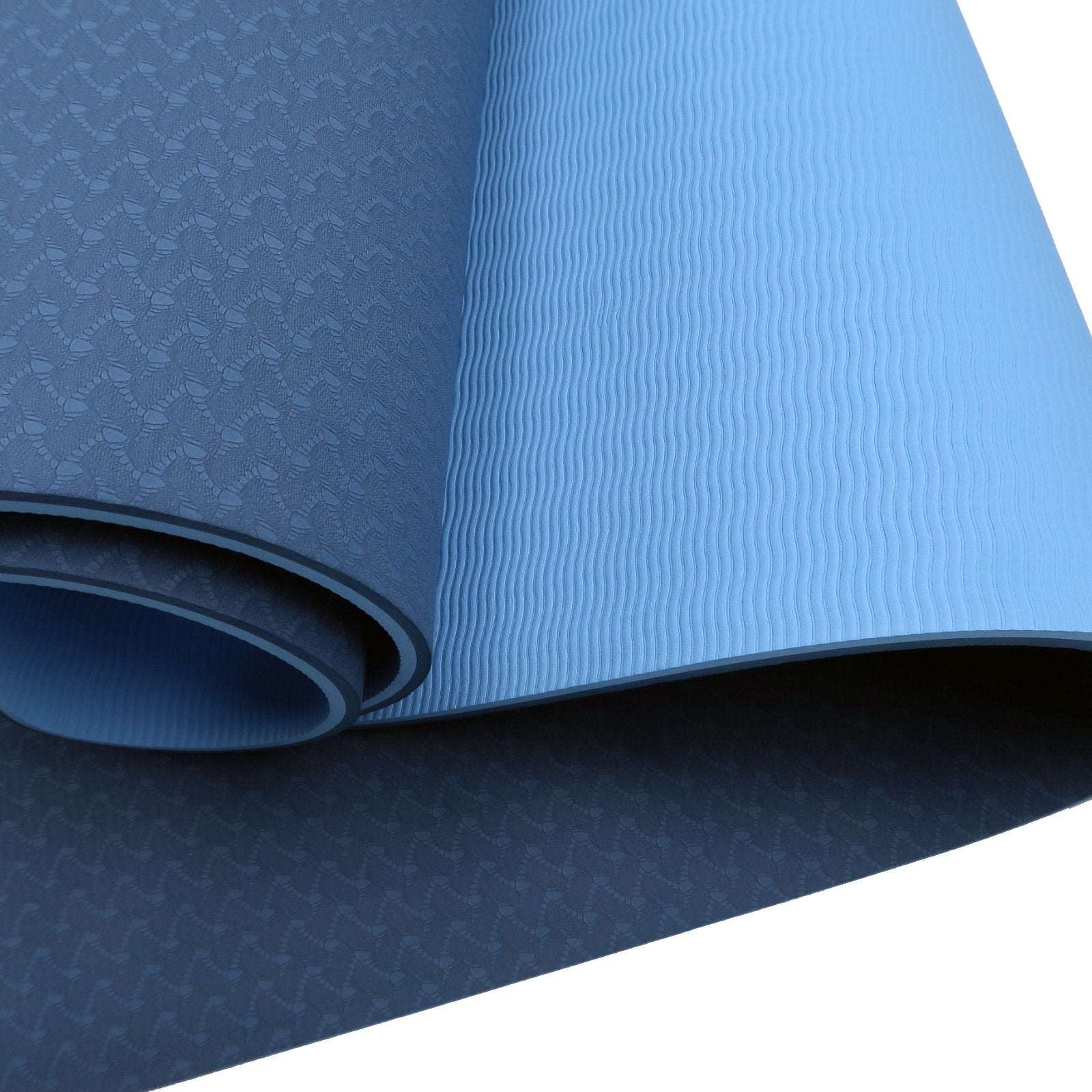 Eco-friendly Dual Layer 8mm Yoga Mat | Dark Blue |