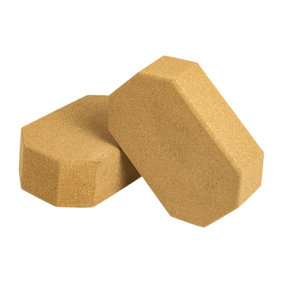 Natural Cork Octagon Yoga Blocks 2 pcs Set
