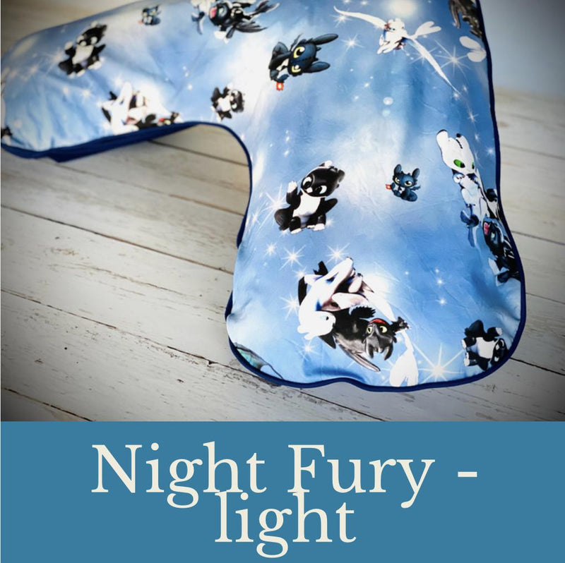Night Fury - Light - Boomerang Pillow Case