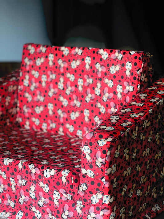 Beautiful Lady Bugs - Kids Fold-Out Sofa