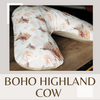 Bohemian Cow - Boomerang Pillow Case