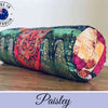 Yoga Bolster - Complete with zippered insert so you can control your level of comfort! Yoga Bolster Assassinsdesigns large Paisley