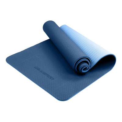 Eco-friendly Dual Layer 8mm Yoga Mat | Dark Blue |