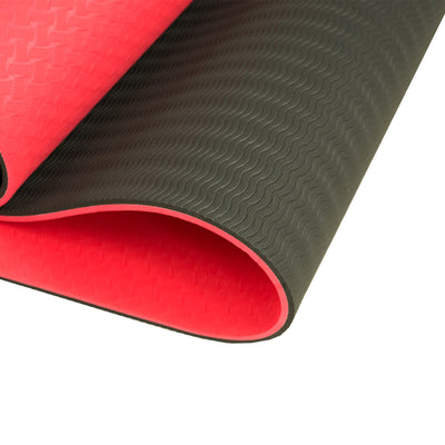 Eco-Friendly Dual Layer 8mm Yoga Mat | Red Blush |