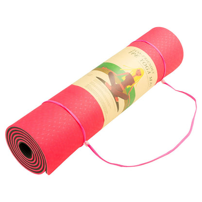 Eco-Friendly Dual Layer 8mm Yoga Mat | Red Blush |